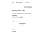 OE Approval letter for Renault